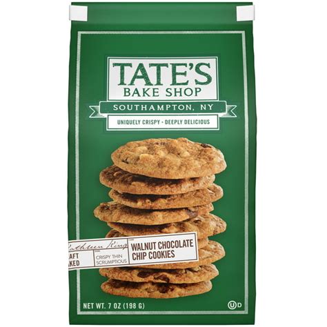 Tate's Bake Shop Walnut Chocolate Chip Cookies, 7 oz - Walmart.com - Walmart.com