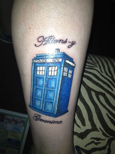 Tardis Tattoo Doctorwho Tardis Tattoo True Tattoo Get A Tattoo