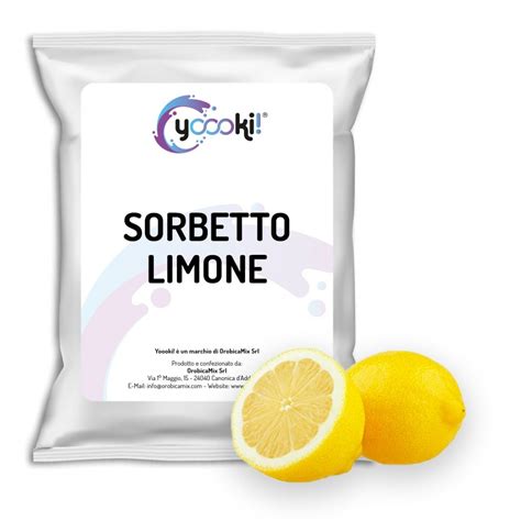 Sorbetto Al Limone Preparato In Polvere Professionale Yoooki