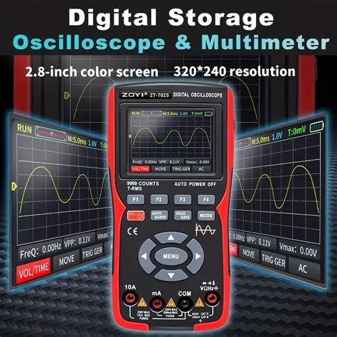 ZOYI ZT 702S 2 In 1 Handheld Digital Automotive Oscilloscope Multimeter