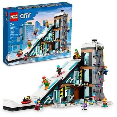 Lego City Ski And Climbing Center Building Toy Set 60366 : Target