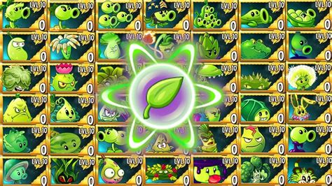 Random 40 GREEN Plants Max Level Battlez Who Will Win Pvz 2 Plant