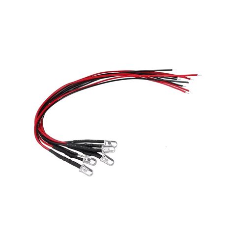 Diodo LED 5mm con resistencia 20cm Rojo AMPUL eu Tensión 9 12V DC