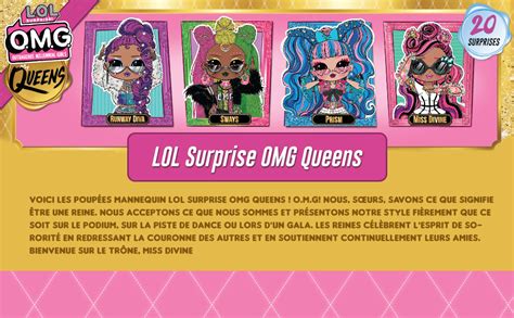 Lol Surprise Miss Divine Lol Omg Queens Poupée Mannequin 20