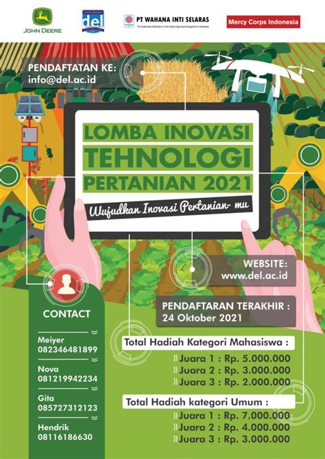 Institut Teknologi Del Lomba Inovasi Teknologi Pertanian