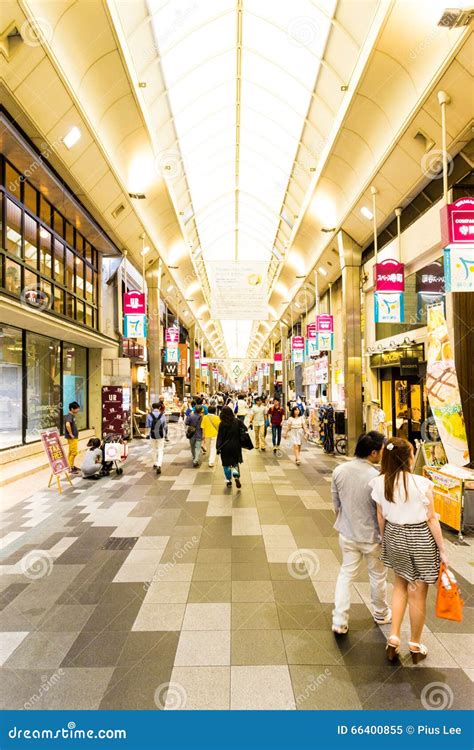 Shinkyogoku Indoor Shopping Mall Hallway Kyoto Editorial Image Image