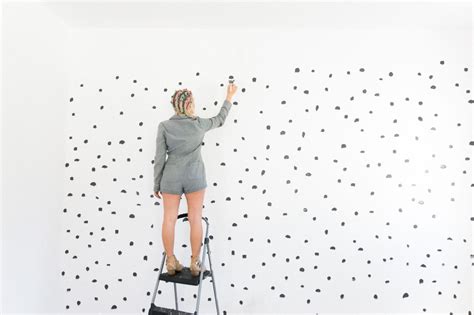 Diy Brush Stroke Inspired Polka Dot Wall Artofit