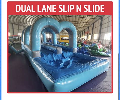 Duel Lane Slip N Slide Jumping Castle Hire Brisbane Jumping Castle Hire Gold Coast In