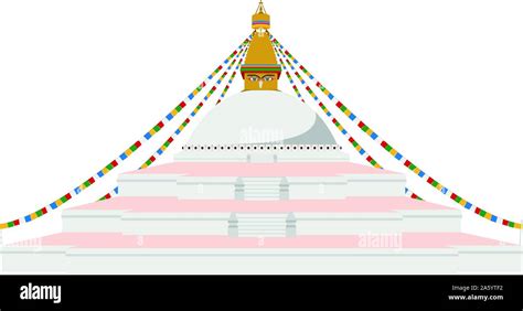 Buddhistischer Tempel Kathmandu Stock Vektorgrafiken Kaufen Alamy