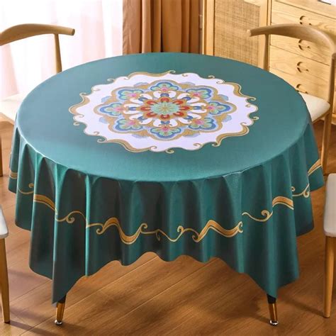 Pano De Mesa De Jantar - Pano-De-Mesa-De-Jantar-Redonda-Imperme-vel-Mesa-De-Moda-Simples-Cinza.jpg