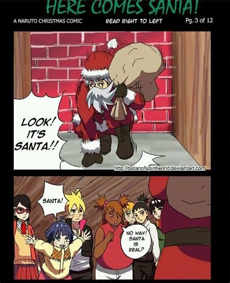 Here Comes Santa Christmas Comics Naruto Naruto Comic