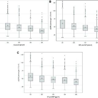 Estimated Glomerular Filtration Rate EGFR Values According To