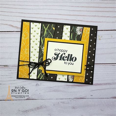 Easy Scrappy Strip Card Making Technique With Patterned Paper For