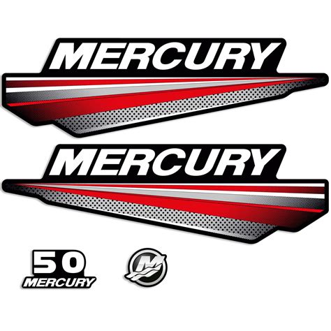 Mercury 50 Hp Two Stroke New Model Outboard Engine Decals Etsy