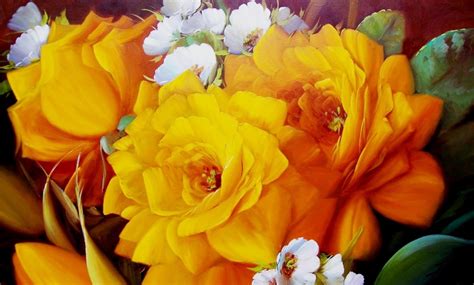 Pintura Moderna y Fotografía Artística Fotos de Cuadros de Flores al