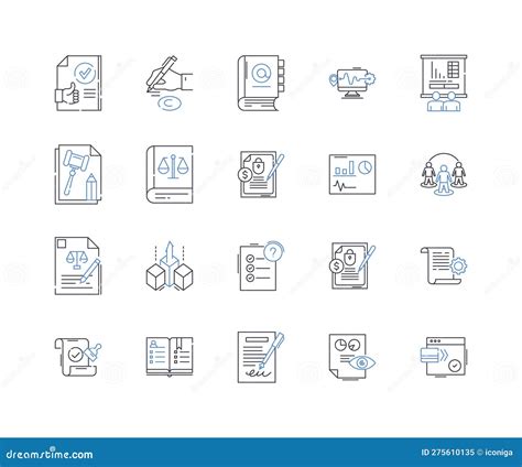 Quality Department Line Icons Collection Precision Perfection