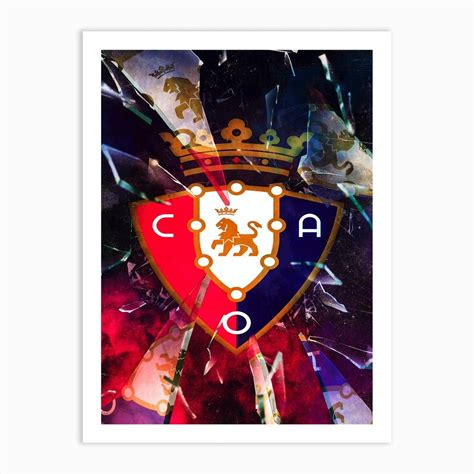 Osasuna Art Print by DoubleT - Fy