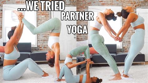 PARTNER YOGA CHALLENGE | recreating yoga poses, this went....poorly - Patabook Active Women