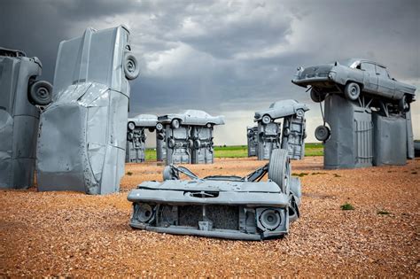 Carhenge In Alliance Nebraska Stonehenge Made Of Cars Silly America