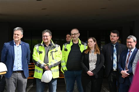 Gymnasium Höchstadt a d Aisch Spatenstich für den Erweiterungsbau