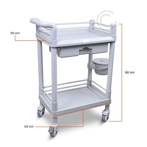 Carrinho Multiuso Hospitalar Versatilidade e Organização para