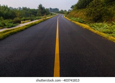 Beautiful Sun Rising Sky Asphalt Highways Stock Photo 403744921