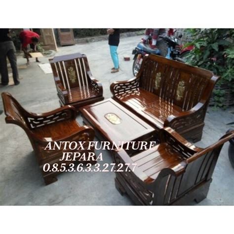 Jual Kursi Tamu Jati Semut Mebel Jepara Di Lapak Antox Furniture Jepara