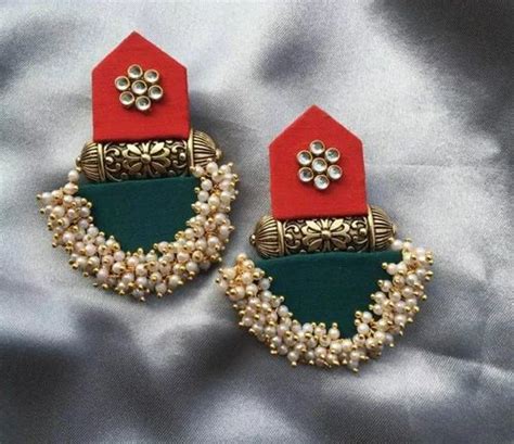 Handmade Fabric Earring At Rs 120 Pair Handmade Earrings In Faridabad