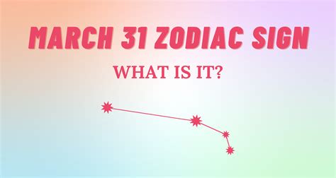 March 31 Zodiac Sign Explained | So Syncd