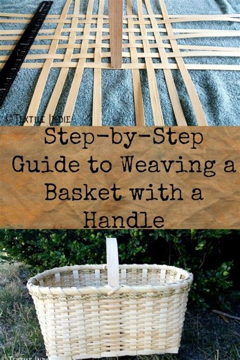 In This Step By Step Guide Learn How To Weave A Handmade Basket With A Handle Basket Weaving