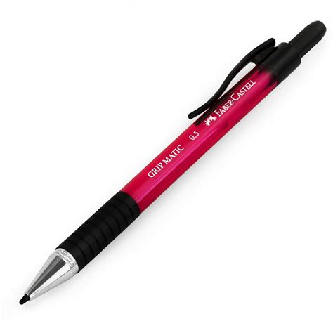 Faber Castell Grip Matic Mechanical Pencil 0 5mm Red Barrel