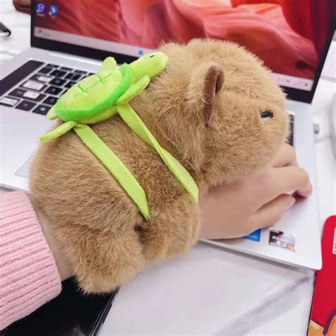 Jual 17CM Boneka Capybara Gelang Tangan Bahan Bulu Lembut Kado Ulang