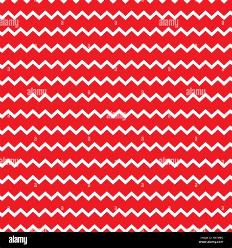 Seamless Colorful Zigzag Chevron Pattern Background With Red And White