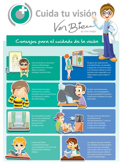 Cómo cuidar nuestra vista infografía