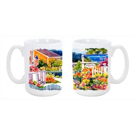 Seaside Beach Cottage Dishwasher Safe Microwavable Ceramic Coffee Mug