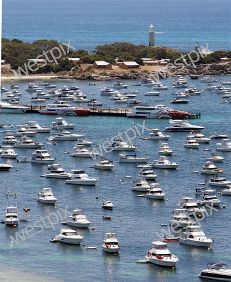 Boats Packed Into Thomson Bay At Rottnest WestPix