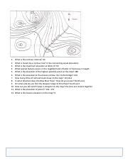 U Topographic Map Worksheet Pdf