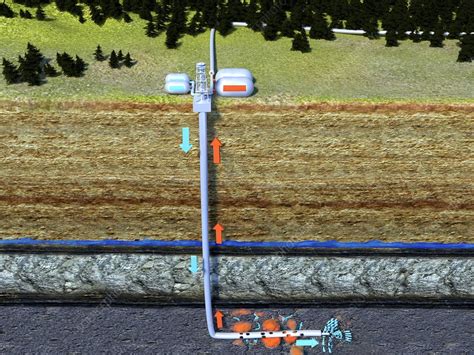 Hydraulic Fracturing Illustration Stock Image F Science