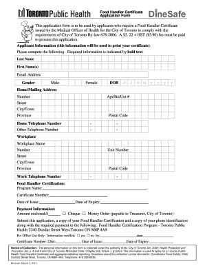 Food Handler Certificate Pdf - Fill Online, Printable, Fillable, Blank ...