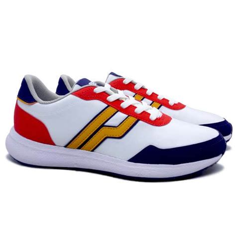 Sepatu Casual Piero City Evo White Red Blue