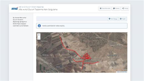 Afet Ve Acil Durum Toplanma Alanı Sorgulama Nasıl Yapılır