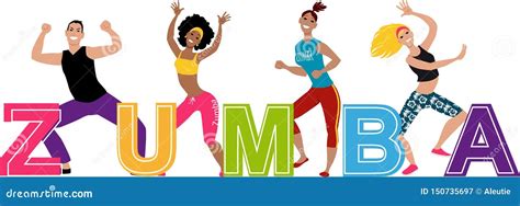 Banner for Zumba Group Class, EPS 8 Vector Illustration Stock Vector - Illustration of calorie ...