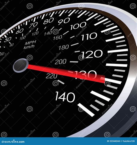 Illustration Of Car Speed Meter Stock Photo Image Of Odometer