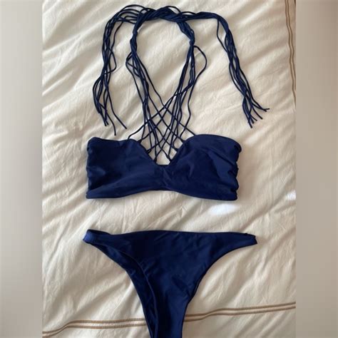 Mikoh Swim Navy Blue Mikoh Bikini Size M Poshmark
