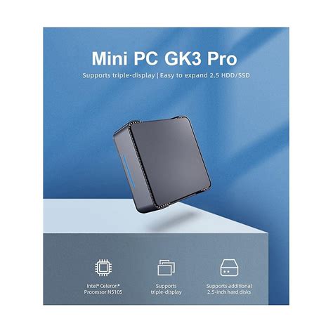 Gk3 Pro Mini Pc For N5105 Windows 11 Ddr4 8gb 256gb 1000m Lan Bt4 2 Vga