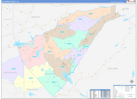 Calaveras Lake Map