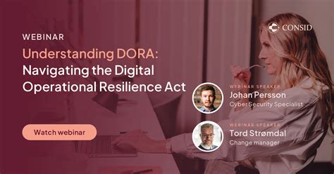 Webinar Understanding Dora Navigating The Digital Operational