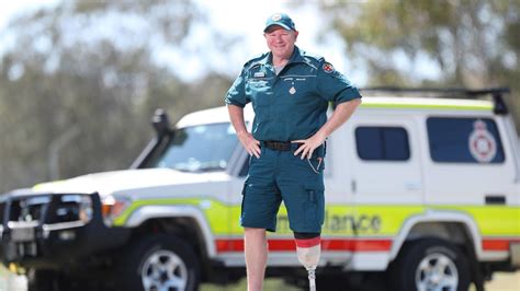 Queensland Ambulance Service Paramedic Mick Mahoney Back At Work After Having Leg Amputated