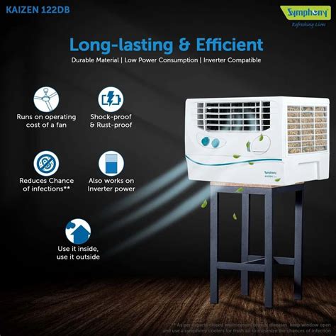 Material Plastic Desert Symphony Kaizen 122 DB Personal Air Cooler