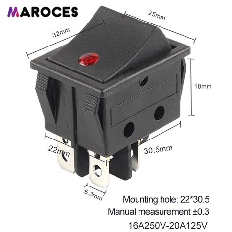 Ic 104D 220 Volt Geniş Nokta Işıklı Anahtar On Off Kırmızı Fiyatları ve